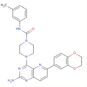 1-Piperazinecarboxamide,4-[2-amino-6-(2,3-dihydro-1,4-benzodioxin-6-yl)pyrido[3,2-d]pyrimidin-4-yl]-N-(3-methylphenyl)-