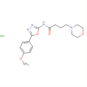 4-Morpholinebutanamide,N-[5-(4-methoxyphenyl)-1,3,4-oxadiazol-2-yl]-, monohydrochloride