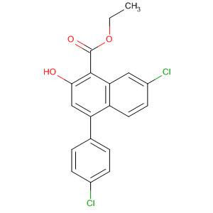 1-Naphthalenecarboxylic acid, 7-chloro-4-(4-chlorophenyl)-2-hydroxy-,ethyl ester