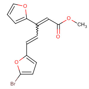 2,4-Pentadienoic acid, 5-(5-bromo-2-furanyl)-3-(2-furanyl)-, methylester, (E,E)-