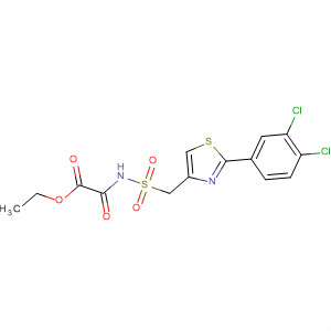 Acetic acid,[[[[2-(3,4-dichlorophenyl)-4-thiazolyl]methyl]sulfonyl]amino]oxo-, ethylester