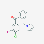 4-CHLORO-3-FLUORO-2-(3-PYRROLINOMETHYL) BENZOPHENONE
