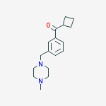 CYCLOBUTYL 3-(4-METHYLPIPERAZINOMETHYL)PHENYL KETONE