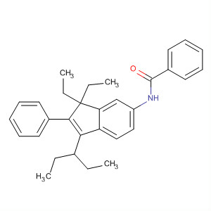 Benzamide, N-[1,1-diethyl-3-(1-ethylpropyl)-2-phenyl-1H-inden-6-yl]-