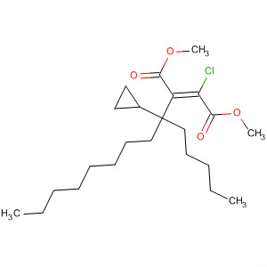 Cyclopropaneoctanoic acid,2-(1-chloro-2-methoxy-2-oxoethylidene)-3-octyl-, methyl ester, cis-