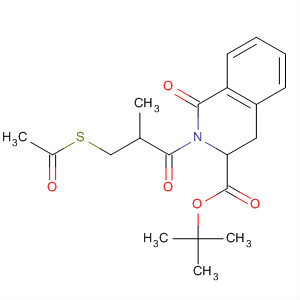 3-Isoquinolinecarboxylic acid,2-[3-(acetylthio)-2-methyl-1-oxopropyl]-1,2,3,4-tetrahydro-1-oxo-,1,1-dimethylethyl ester