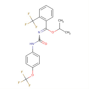 Benzenecarboximidic acid,N-[[[4-(trifluoromethoxy)phenyl]amino]carbonyl]-2-(trifluoromethyl)-,1-methylethyl ester