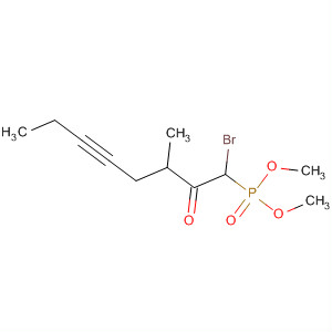 Phosphonic acid, (1-bromo-3-methyl-2-oxo-5-octynyl)-, dimethyl ester
