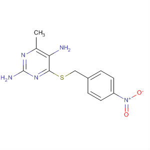 2,5-Pyrimidinediamine, 4-methyl-6-[[(4-nitrophenyl)methyl]thio]-
