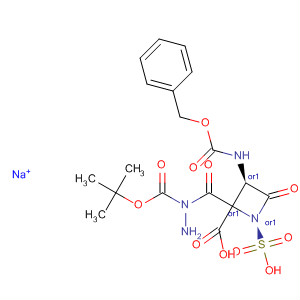 2-Azetidinecarboxylic acid,4-oxo-3-[[(phenylmethoxy)carbonyl]amino]-1-sulfo-,2-[2-[(1,1-dimethylethoxy)carbonyl]hydrazide], monosodium salt, cis-