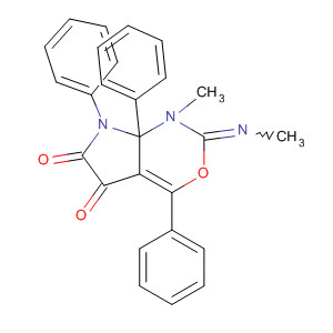 Pyrrolo[2,3-d][1,3]oxazine-5,6-dione,1,2,7,7a-tetrahydro-1-methyl-2-(methylimino)-4,7,7a-triphenyl-