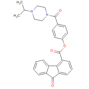 9H-Fluorene-4-carboxylic acid, 9-oxo-,4-[[4-(1-methylethyl)-1-piperazinyl]carbonyl]phenyl ester
