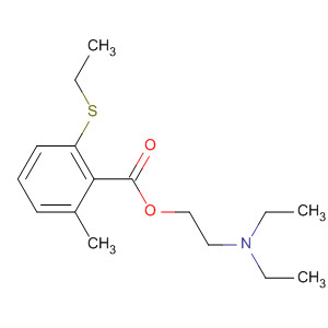 Benzoic acid, 2-(ethylthio)-6-methyl-, 2-(diethylamino)ethyl ester