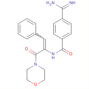 Benzamide,4-(aminoiminomethyl)-N-[1-(4-morpholinylcarbonyl)-2-phenylethenyl]-