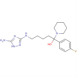 1-Piperidinebutanol,4-[[(5-amino-1H-1,2,4-triazol-3-yl)amino]methyl]-a-(4-fluorophenyl)-