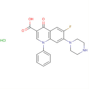 3-Quinolinecarboxylic acid,6-fluoro-1,4-dihydro-4-oxo-1-phenyl-7-(1-piperazinyl)-,monohydrochloride