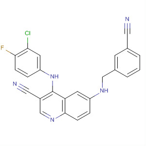 3-Quinolinecarbonitrile,4-[(3-chloro-4-fluorophenyl)amino]-6-[[(3-cyanophenyl)methyl]amino]-
