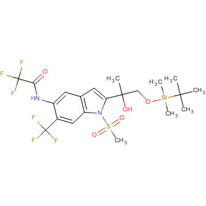 Acetamide,N-[2-[2-[[(1,1-dimethylethyl)dimethylsilyl]oxy]-1-hydroxy-1-methylethyl]-1-(methylsulfonyl)-6-(trifluoromethyl)-1H-indol-5-yl]-2,2,2-trifluoro-