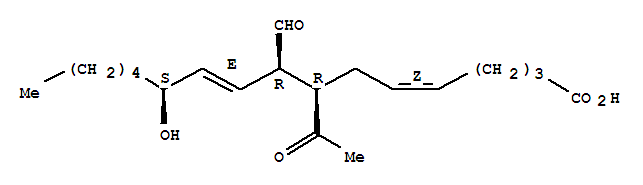(5Z,8R,9R,10E,12S)-8-acetyl-9-formyl-12-hydroxyheptadeca-5,10-dienoic acid
