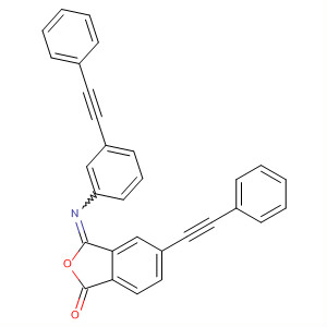 1(3H)-Isobenzofuranone,5-(2-phenylethynyl)-3-[[3-(2-phenylethynyl)phenyl]imino]-