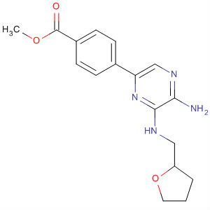 Benzoic acid,4-[5-amino-6-[[(tetrahydro-2-furanyl)methyl]amino]-2-pyrazinyl]-, methylester