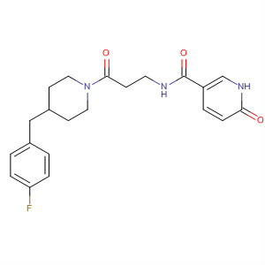 3-Pyridinecarboxamide,N-[3-[4-[(4-fluorophenyl)methyl]-1-piperidinyl]-3-oxopropyl]-1,6-dihydro-6-oxo-