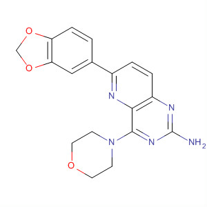 Pyrido[3,2-d]pyrimidin-2-amine,6-(1,3-benzodioxol-5-yl)-4-(4-morpholinyl)-