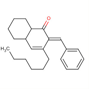 1(2H)-Naphthalenone,3-hexyl-4a,5,6,7,8,8a-hexahydro-2-(phenylmethylene)-, (2E)-