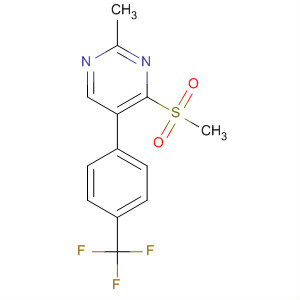 Pyrimidine, 2-methyl-4-(methylsulfonyl)-5-[4-(trifluoromethyl)phenyl]-