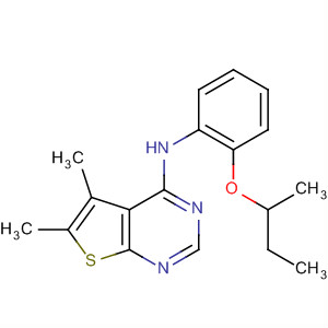 Thieno[2,3-d]pyrimidin-4-amine,5,6-dimethyl-N-[2-(1-methylpropoxy)phenyl]-