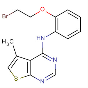 Thieno[2,3-d]pyrimidin-4-amine, N-[2-(2-bromoethoxy)phenyl]-5-methyl-