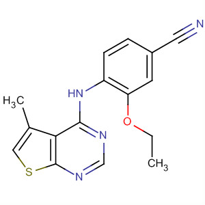 Benzonitrile, 3-ethoxy-4-[(5-methylthieno[2,3-d]pyrimidin-4-yl)amino]-