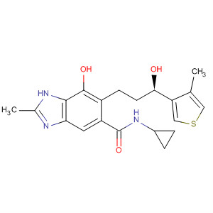 1H-Benzimidazole-5-carboxamide,N-cyclopropyl-7-hydroxy-6-[(3R)-3-hydroxy-3-(4-methyl-3-thienyl)propyl]-2-methyl-
