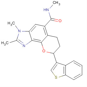 Pyrano[2,3-e]benzimidazole-5-carboxamide,8-benzo[b]thien-3-yl-3,6,7,8-tetrahydro-N,2,3-trimethyl-, (8S)-