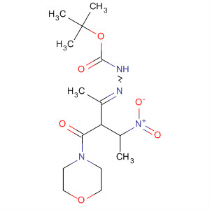 Hydrazinecarboxylic acid,2-[1-methyl-2-(4-morpholinylcarbonyl)-3-nitrobutylidene]-,1,1-dimethylethyl ester