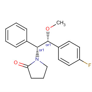 2-Pyrrolidinone,1-[(1R,2R)-2-(4-fluorophenyl)-2-methoxy-1-phenylethyl]-, rel-