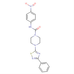 1-Piperazinecarboxamide,N-(4-nitrophenyl)-4-(3-phenyl-1,2,4-thiadiazol-5-yl)-