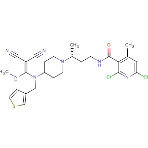 3-Pyridinecarboxamide,2,6-dichloro-N-[(3R)-3-[4-[[2,2-dicyano-1-(methylamino)ethenyl](3-thienylmethyl)amino]-1-piperidinyl]butyl]-4-methyl-