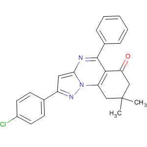Pyrazolo[1,5-a]quinazolin-6(7H)-one,2-(4-chlorophenyl)-8,9-dihydro-8,8-dimethyl-5-phenyl-