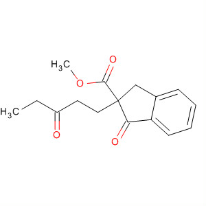 1H-Indene-2-carboxylic acid, 2,3-dihydro-1-oxo-2-(3-oxopentyl)-, methylester