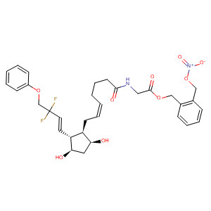 Glycine,N-[(5Z)-7-[(1R,2R,3R,5S)-2-[(1E)-3,3-difluoro-4-phenoxy-1-buten-1-yl]-3,5-dihydroxycyclopentyl]-1-oxo-5-hepten-1-yl]-,[2-[(nitrooxy)methyl]phenyl]methyl ester