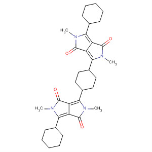 Pyrrolo[3,4-c]pyrrole-1,4-dione,3,3'-(1,4-cyclohexanediyl)bis[6-cyclohexyl-2,5-dihydro-2,5-dimethyl-