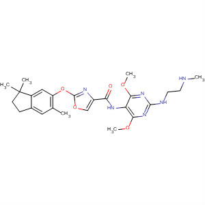 4-Oxazolecarboxamide,2-[(2,3-dihydro-3,3,6-trimethyl-1H-inden-5-yl)oxy]-N-[4,6-dimethoxy-2-[[2-(methylamino)ethyl]amino]-5-pyrimidinyl]-