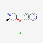 Isoquinoline, 6-[[(2R,4R)-2-methyl-4-piperidinyl]oxy]-, hydrochloride (1:1)