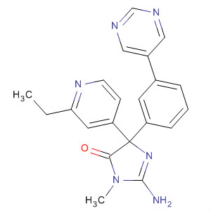 4H-Imidazol-4-one,2-amino-5-(2-ethyl-4-pyridinyl)-3,5-dihydro-3-methyl-5-[3-(5-pyrimidinyl)phenyl]-