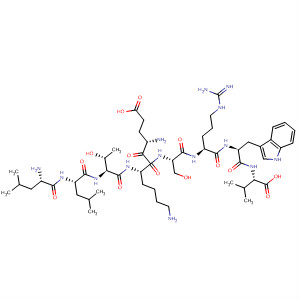 L-Valine,L-leucyl-L-leucyl-L-threonyl-L-a-glutamyl-L-lysyl-L-seryl-L-arginyl-L-tryptophyl-