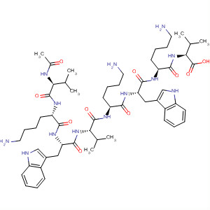 L-Valine,N-acetyl-L-valyl-L-lysyl-L-tryptophyl-L-valyl-L-lysyl-L-tryptophyl-L-lysyl-
