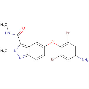 2H-Indazole-3-carboxamide,5-(4-amino-2,6-dibromophenoxy)-N,2-dimethyl-