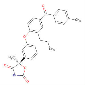 2,4-Oxazolidinedione,5-methyl-5-[3-[4-(4-methylbenzoyl)-2-propylphenoxy]phenyl]-, (5R)-
