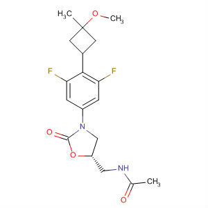 Acetamide,N-[[(5S)-3-[3,5-difluoro-4-(3-methoxy-3-methylcyclobutyl)phenyl]-2-oxo-5-oxazolidinyl]methyl]-
